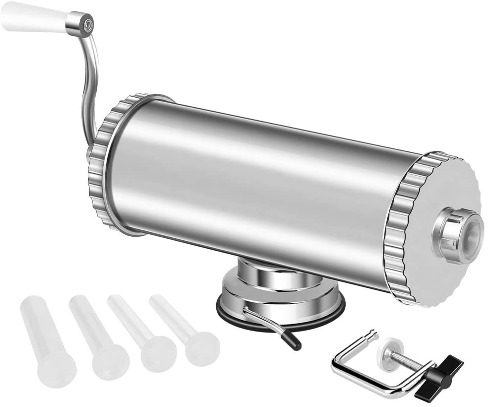 MASTER FENG Sausage Filler, Horizontal Kitchen Aluminum Sausage Filling Mac