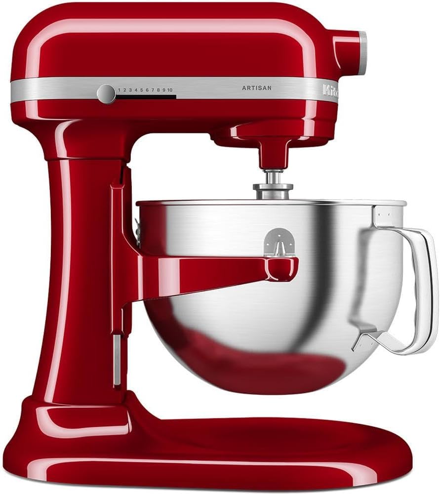 KitchenAid Artisan 5KSM60SPXEER Food Processor Multifunctional Kitchen Robot with Bowl Lifter with 5 Accessories 5.6 L Empire Red