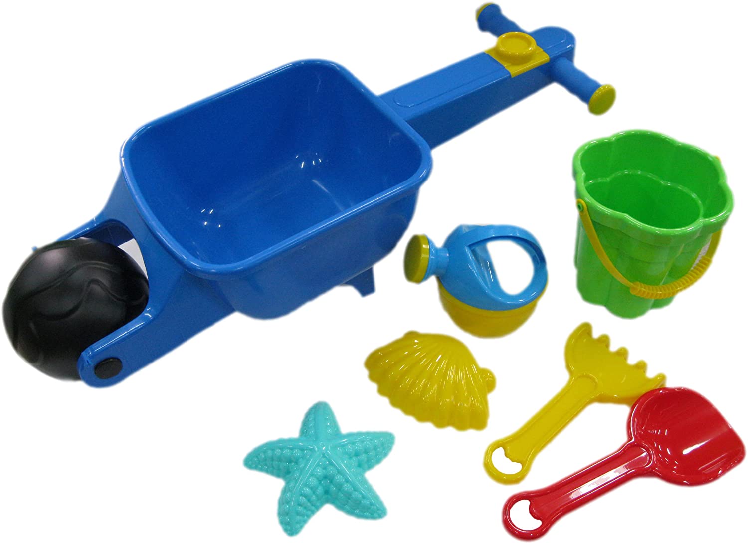 Polesie Wheelbarrow Small With Bucket Set Flower And Watering Can Small 7 Pieces (S