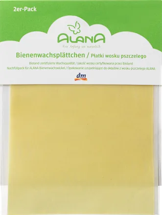 Beeswax sheets, 2 pieces