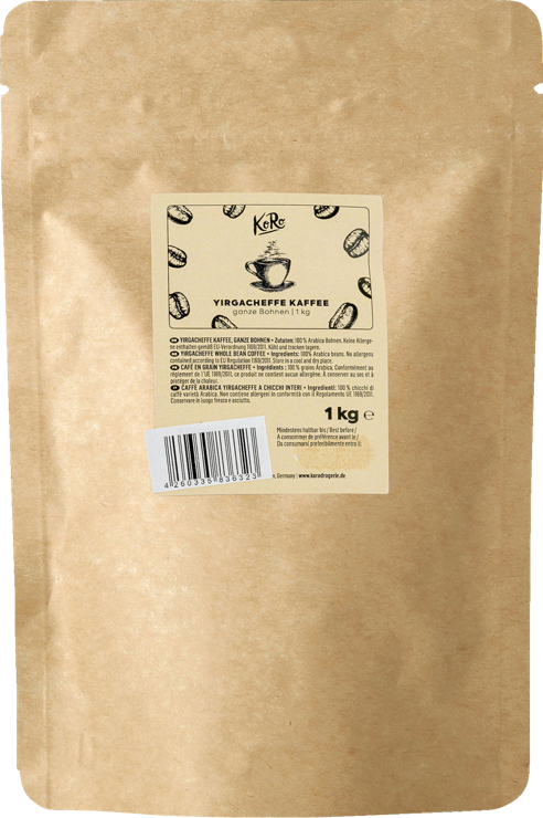 KoRo Yirgacheffe coffee whole bean