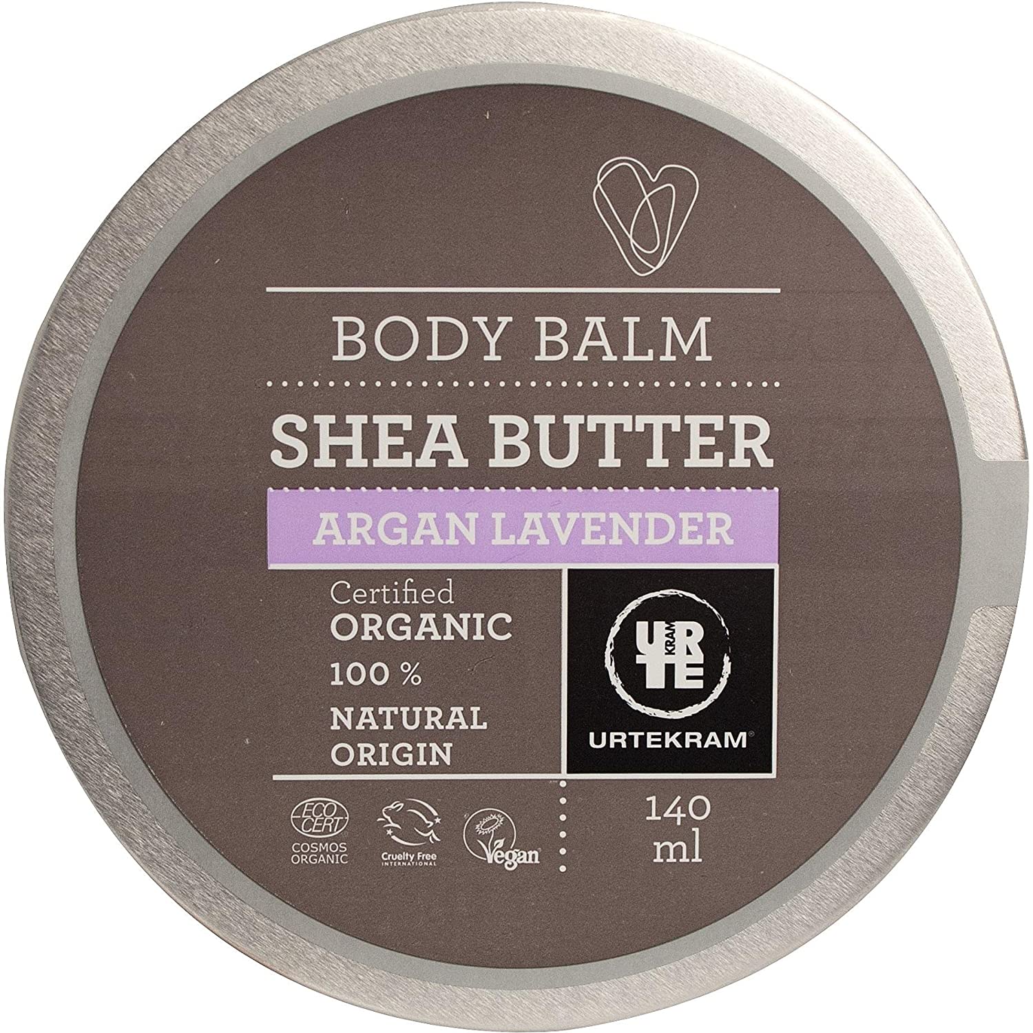 Urtekram Body Balm Shea Butter Bio Argan/Lavender Intensive Cream 130 ml
