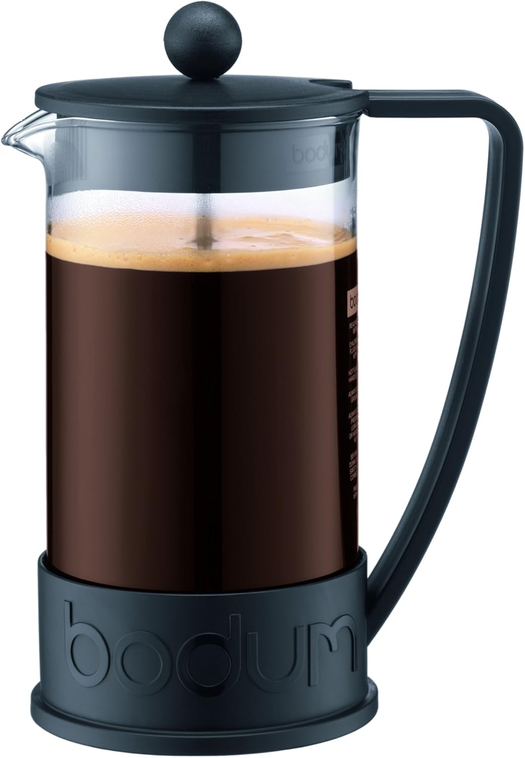 Bodum Brazil French Press 1-Liter 8-Cup Coffee Maker, 34-Ounce, Black