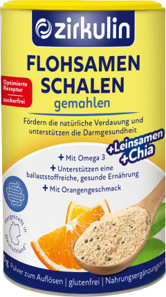 Zirkulin Flohsamenschalen Orange Chia+Leinsamen, 200 g