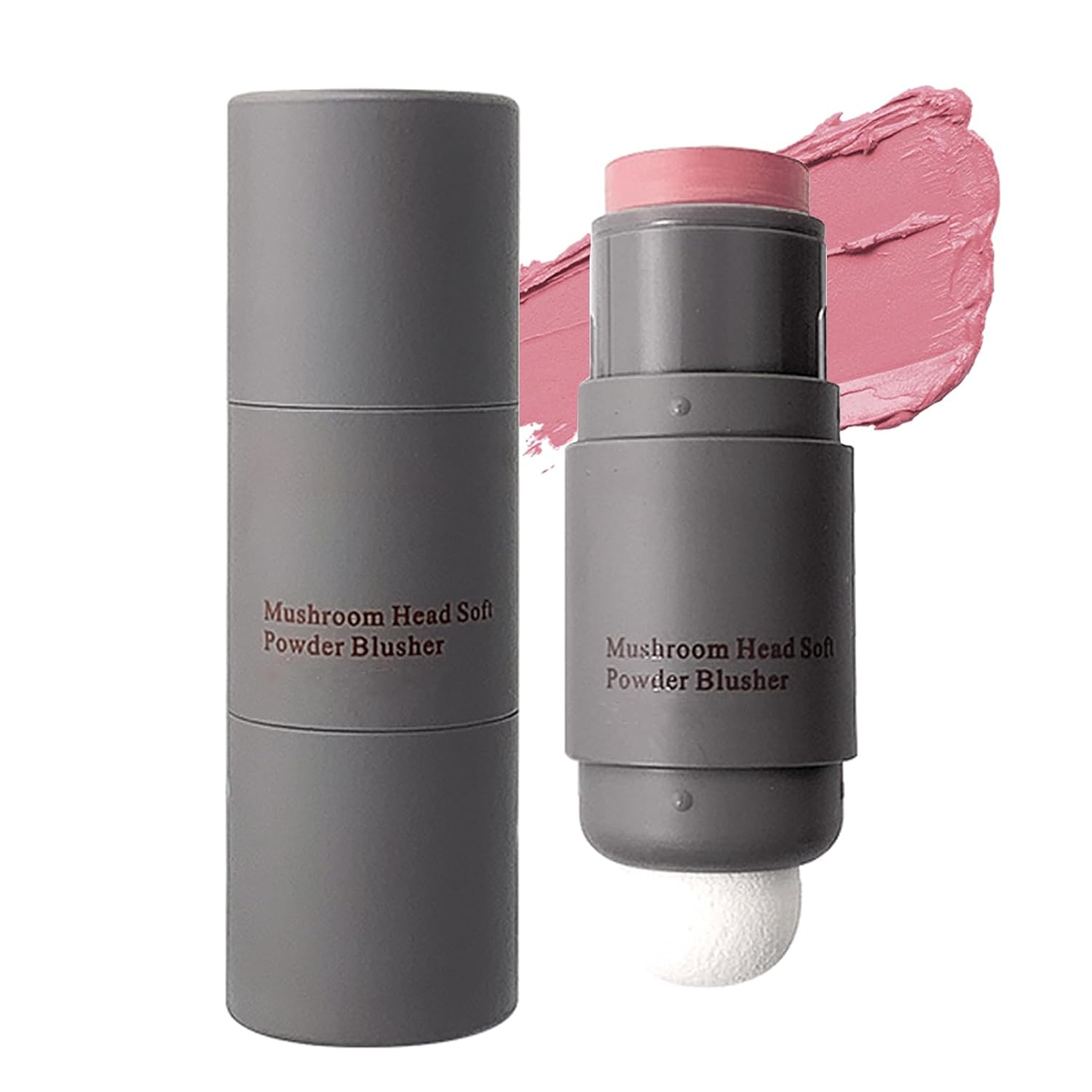EONFAVE Cream Blush Stick, Double Head Blush Stick with Sponges, Waterproof & Durable Make Up Blush, Lightweight & Natural Cream Blush Makeup Stick, Multi Blush for Cheek/Lips/Eyes, Beauty Wall