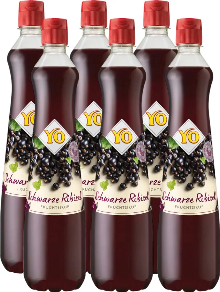 Lutz YO Blackcurrant Syrup 700ml (6-pack) 4200 ml