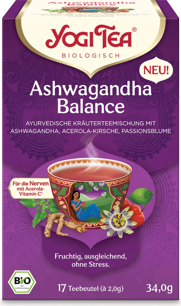 YOGI TEA Ashwagandha Balance 34g Herbal Tea - fruity, balancing