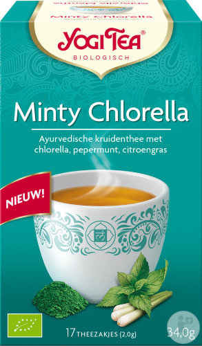 Yogi Tea Mint Chlorella Organic 17 tea bags New