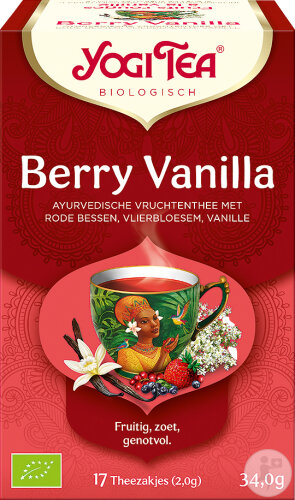 Yogi Tea Red Berries Vanilla Organic 17 tea bags