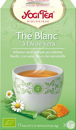 Yogi Tea White Tea With Aloe Vera Organic 17 Tea Bags