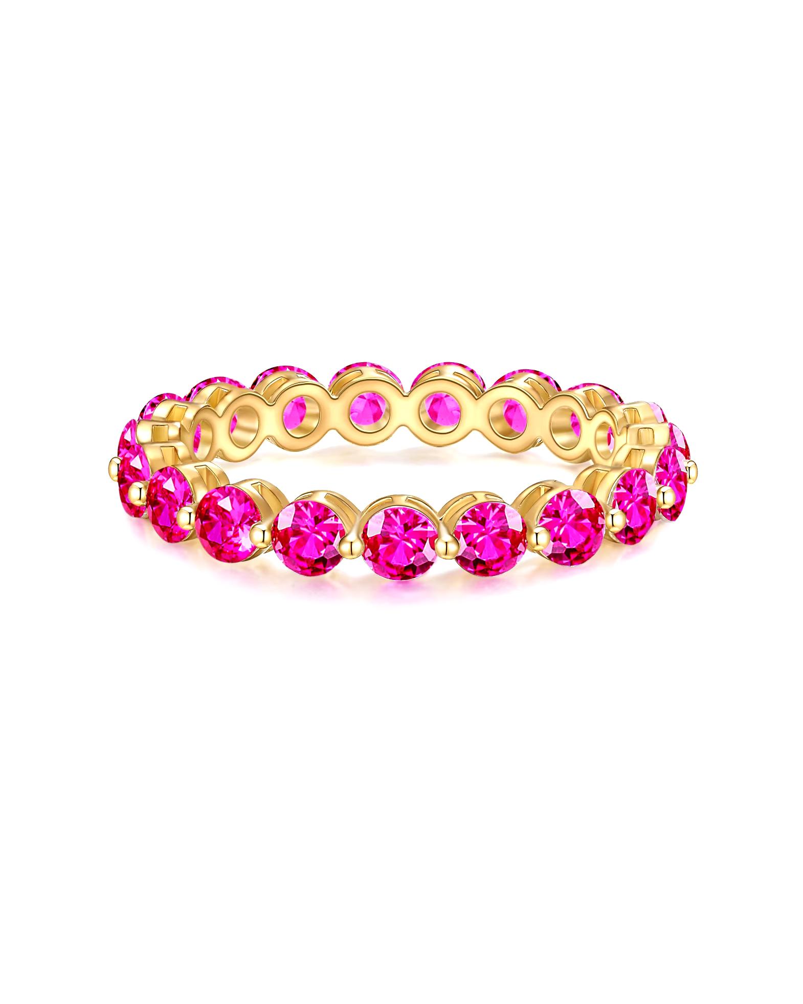 Yokoamii ring ring metal alloy glass crystal in yellow gold