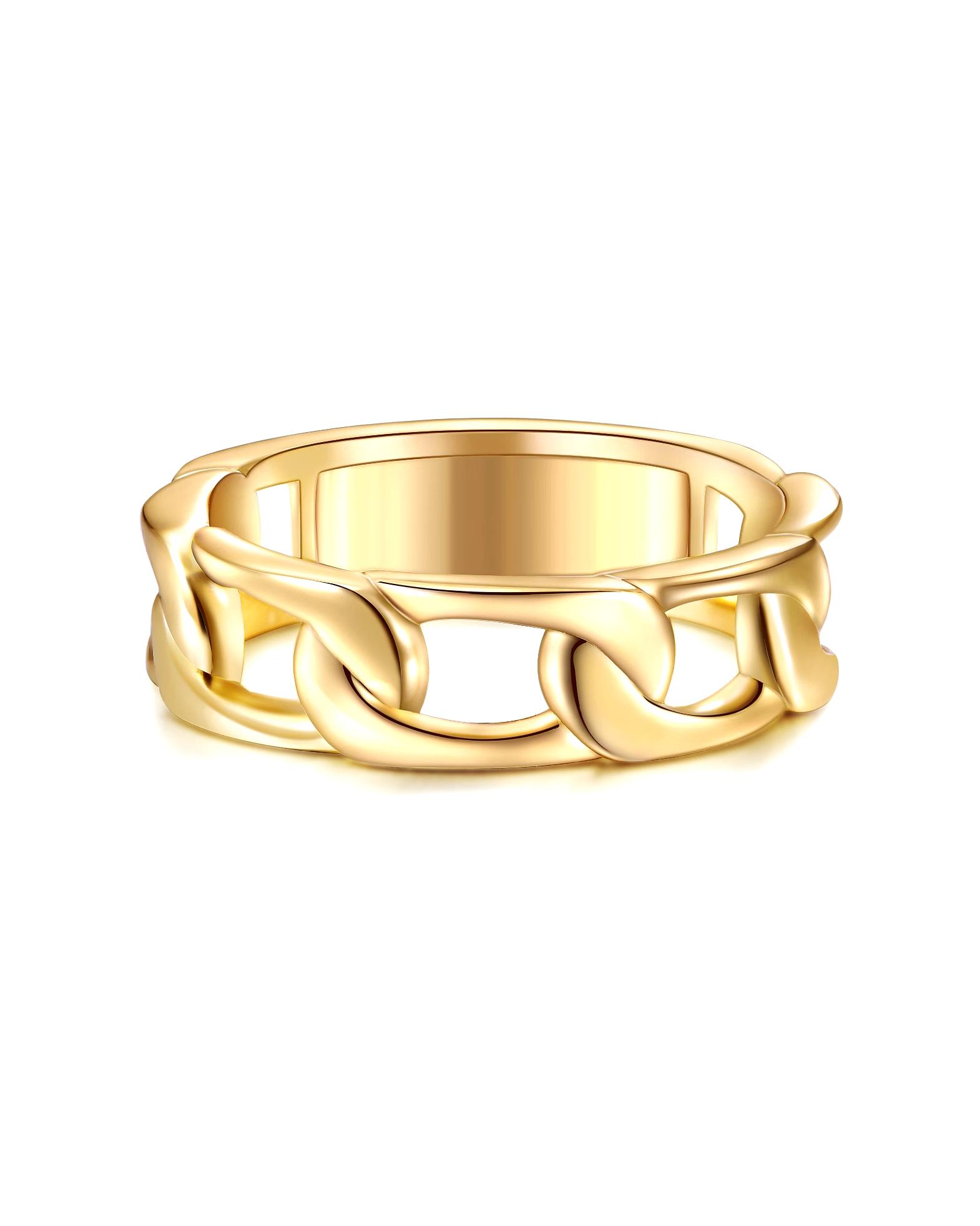 Yokoamii ring ring metal alloy in yellow gold