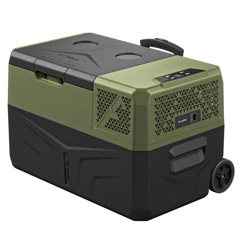 YOLCO BCX30 Green Compressor Cooler Box 30L – Portable Car Refrigerator, 12/24V & 230V