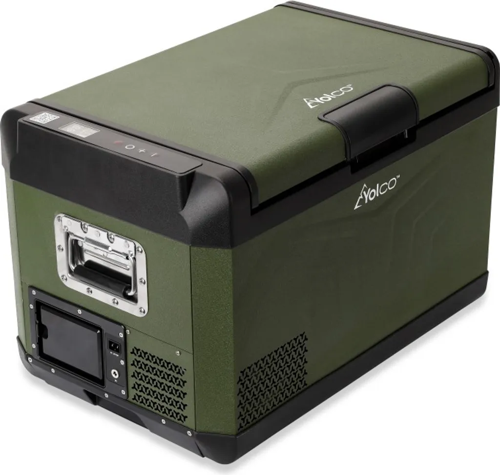 YOLCO GCX37 Green Compressor Cooler 37L – Car & Camping Refrigerator with App Control, 12/24V & 230V