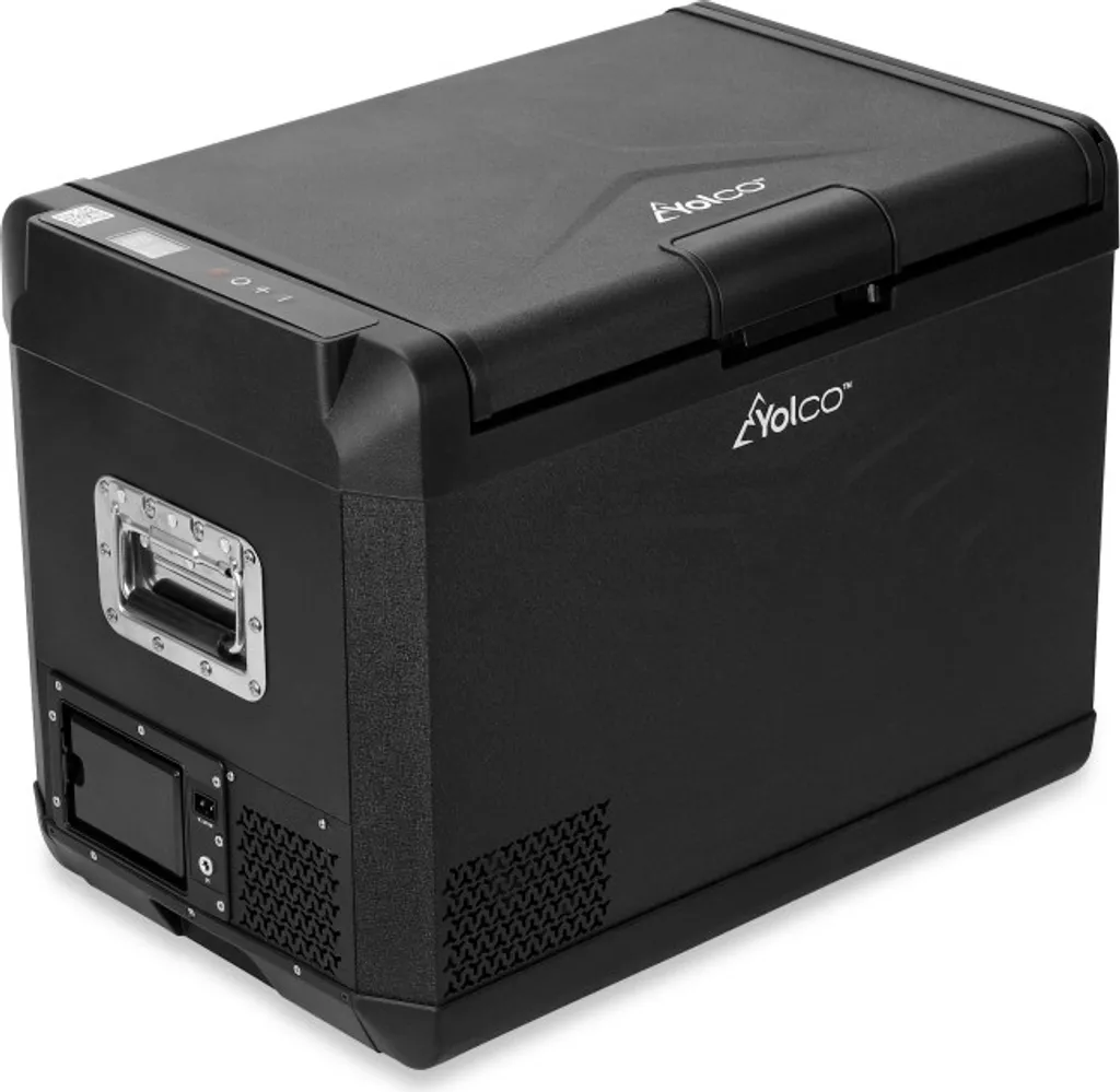 YOLCO GCX47 Black Compressor Cooler 47L – Car & Camping Refrigerator with App Control, 12/24V & 230V