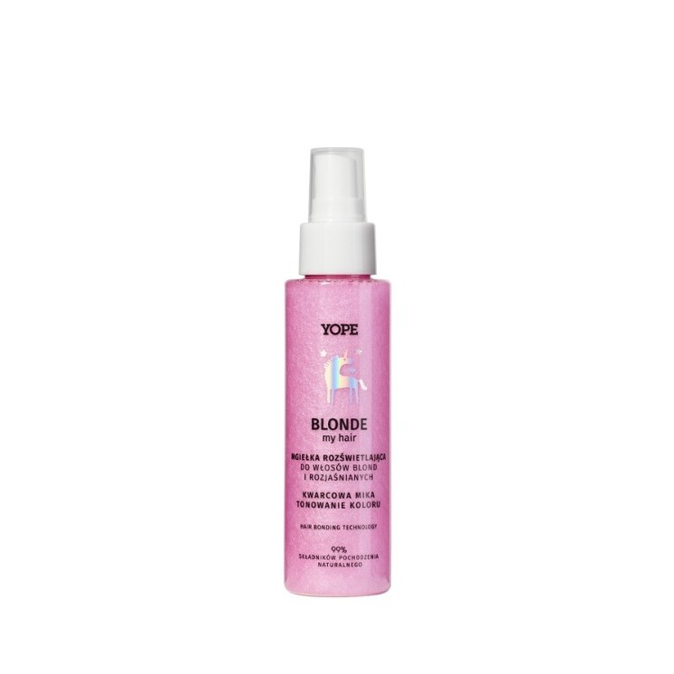 YOPE BLOND my HAIR Illuminating mist for blonde and bleached hair with quartz mica 100 ml