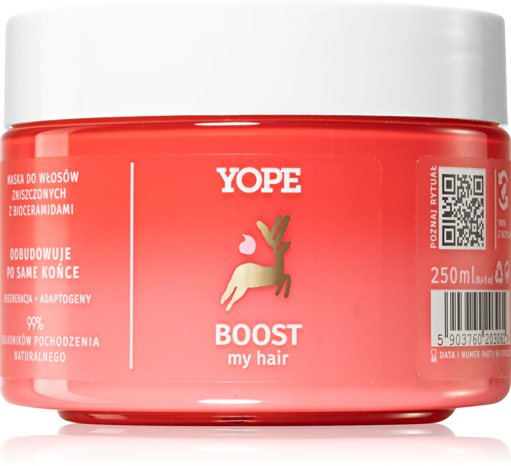 Yope BOOST my hair renewing mask for damaged hair