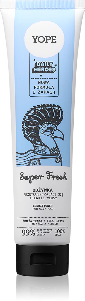 Yope Daily Heroes Fresh Conditioner Fresh Grass Volume Conditioner for Oily Hair