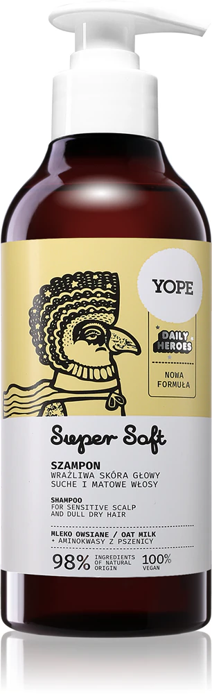 Yope Daily Heroes Soft Shampoo Oat Milk gentle shampoo for sensitive scalp