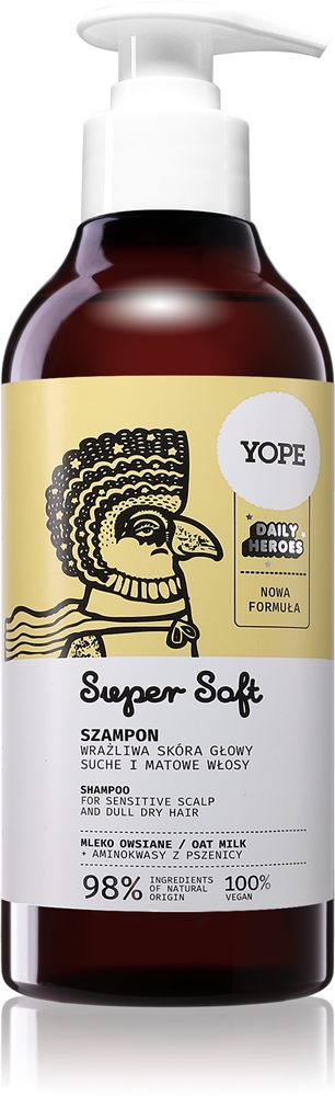 Yope Daily Heroes Soft Shampoo Oat Milk gentle shampoo for sensitive scalp