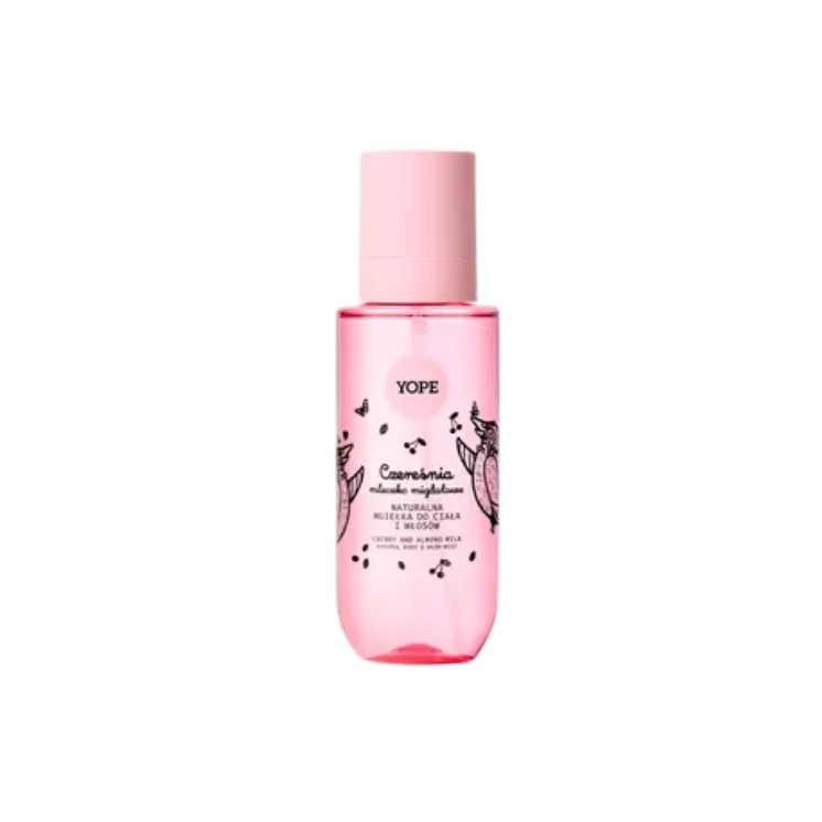 YOPE Natural Hair and Body Mist Cherry and Almond Milk 200 ml