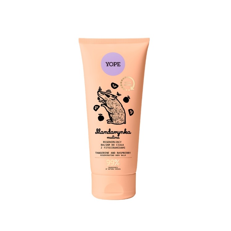 YOPE Natural Mandarin and Raspberry Body Balm 200 ml