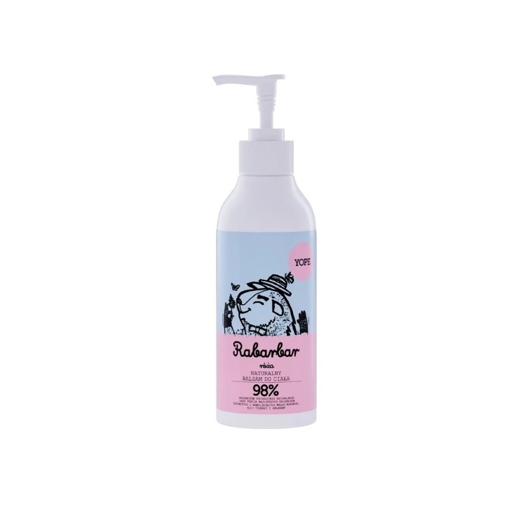 YOPE Natural Rhubarb and Rose Body Balm 300 ml