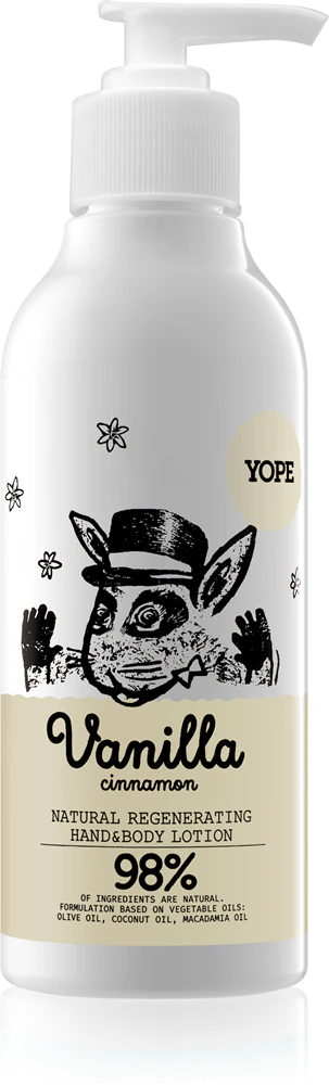 Yope Vanilla & Cinnamon moisturizing milk for hands and body