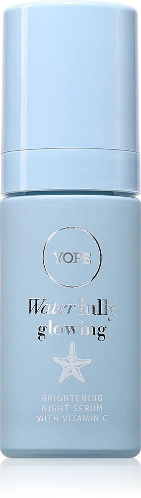 Yope Waterfully Glowing Brightening Night Serum Brightening serum with vitamin C