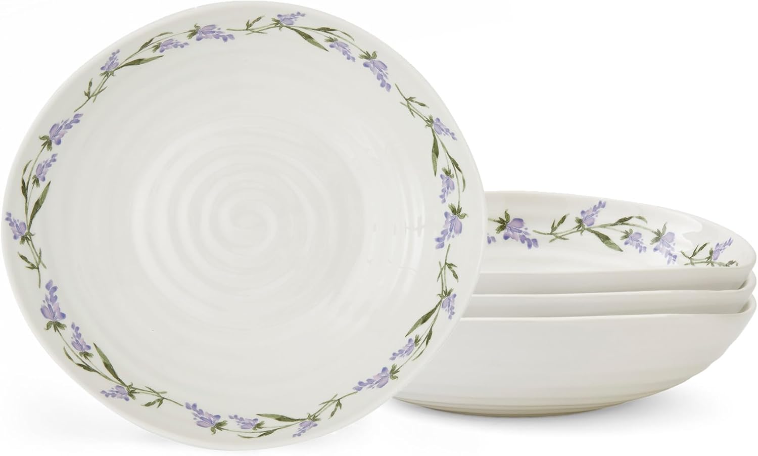 Portmeirion Sophie Conran Lavandula Pasta Bowls, 23 cm, Set of 4