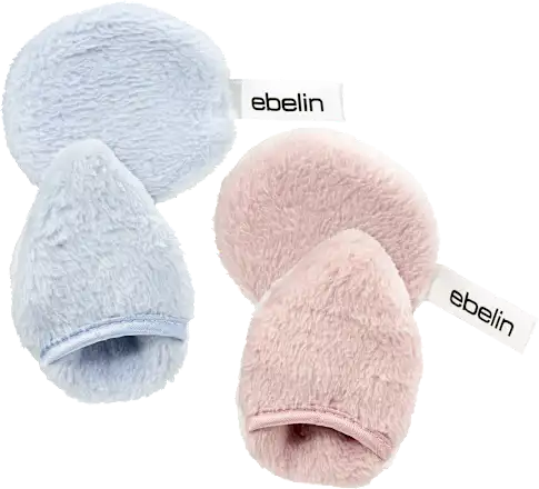ebelin Microfiber makeup remover pads, 2 pcs