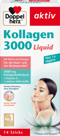 Doppelherz Collagen 3,000 Liquid Sticks 14 pcs., 140 ml