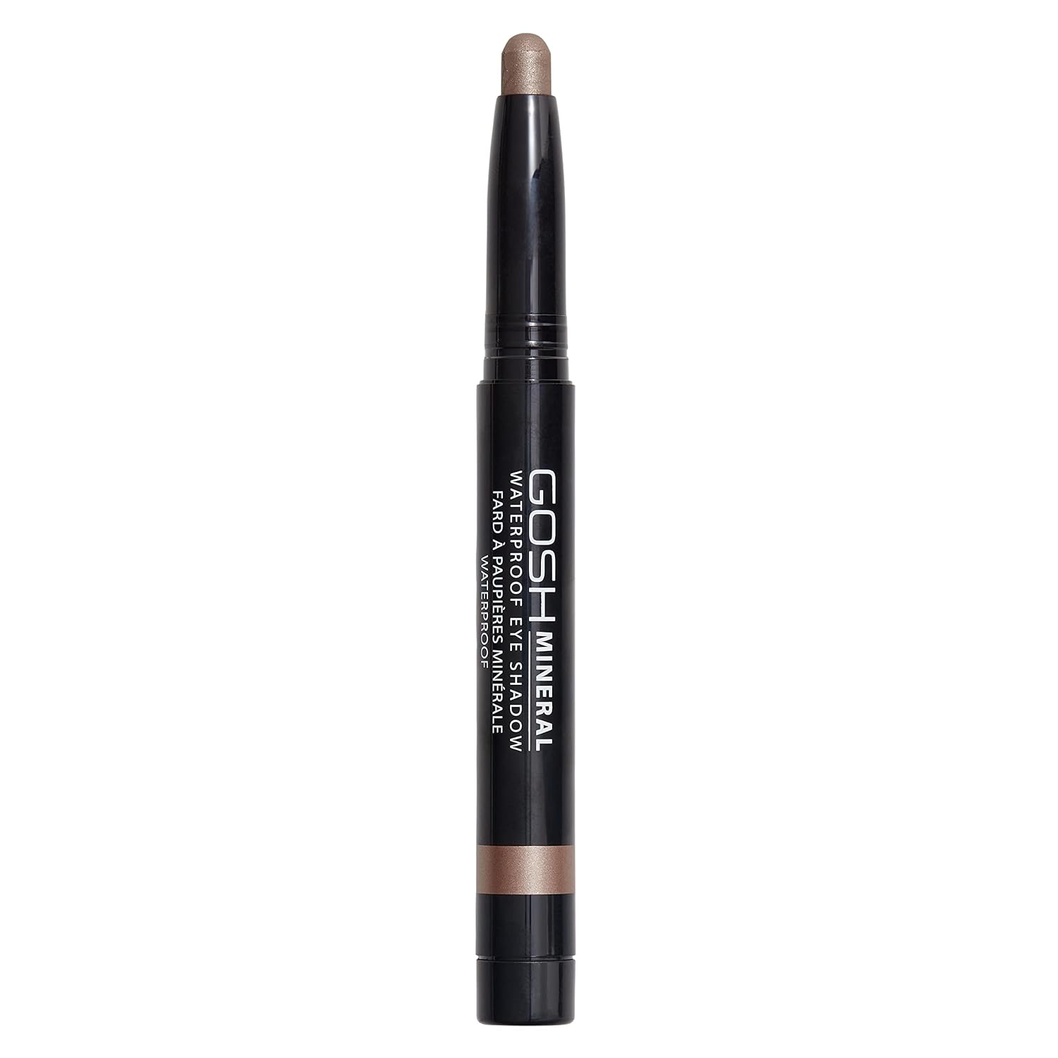 GOSH Mineral Waterproof Eye Shadow, Rotating Eyeshadow Pen with Creamy Texture for Easy Application and Intense Color Result, Waterproof, Long-Lasting & Fragrance-Free, 003 Brown