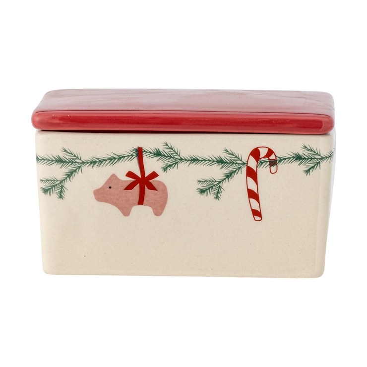 Bloomingville Yule butter dish 12.5x7 cm