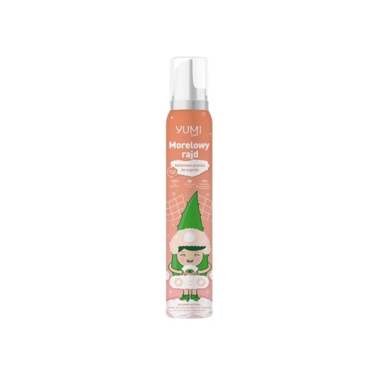 Yumi Kids Apricot Rally Colorful Bath Foam 250 ml