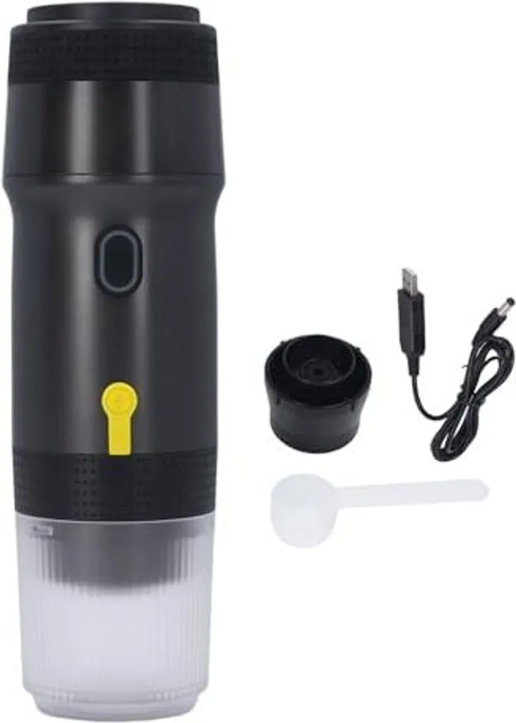 Yunir portable electric espresso machine, travel coffee maker for camping, wireless heating, fully automatic capsule - for RVs, hiking, and offices