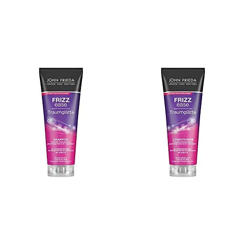 John Frieda Frizz Ease Traumglätte Set für widerspenstiges Haar - Shampoo und Conditioner - Geschmeidiges Haar ab der 1. Haarwäsche, Set: 500ml