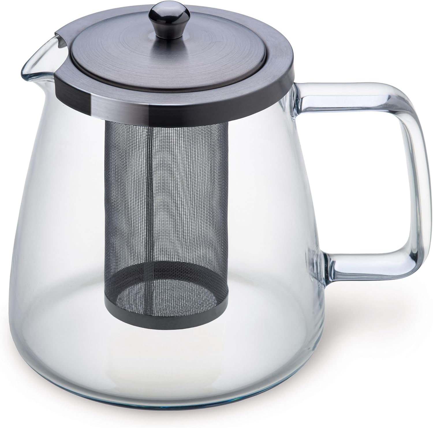 Charm Glass Jug with Stainless Steel Filter and Lid, Capacity: 1.10 Litres