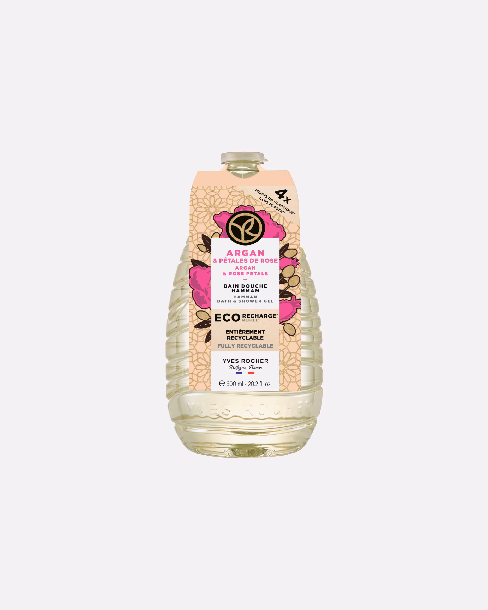 Yves Rocher Shower Gel Argan Oil & Rose Petals Shower Bath Hammam