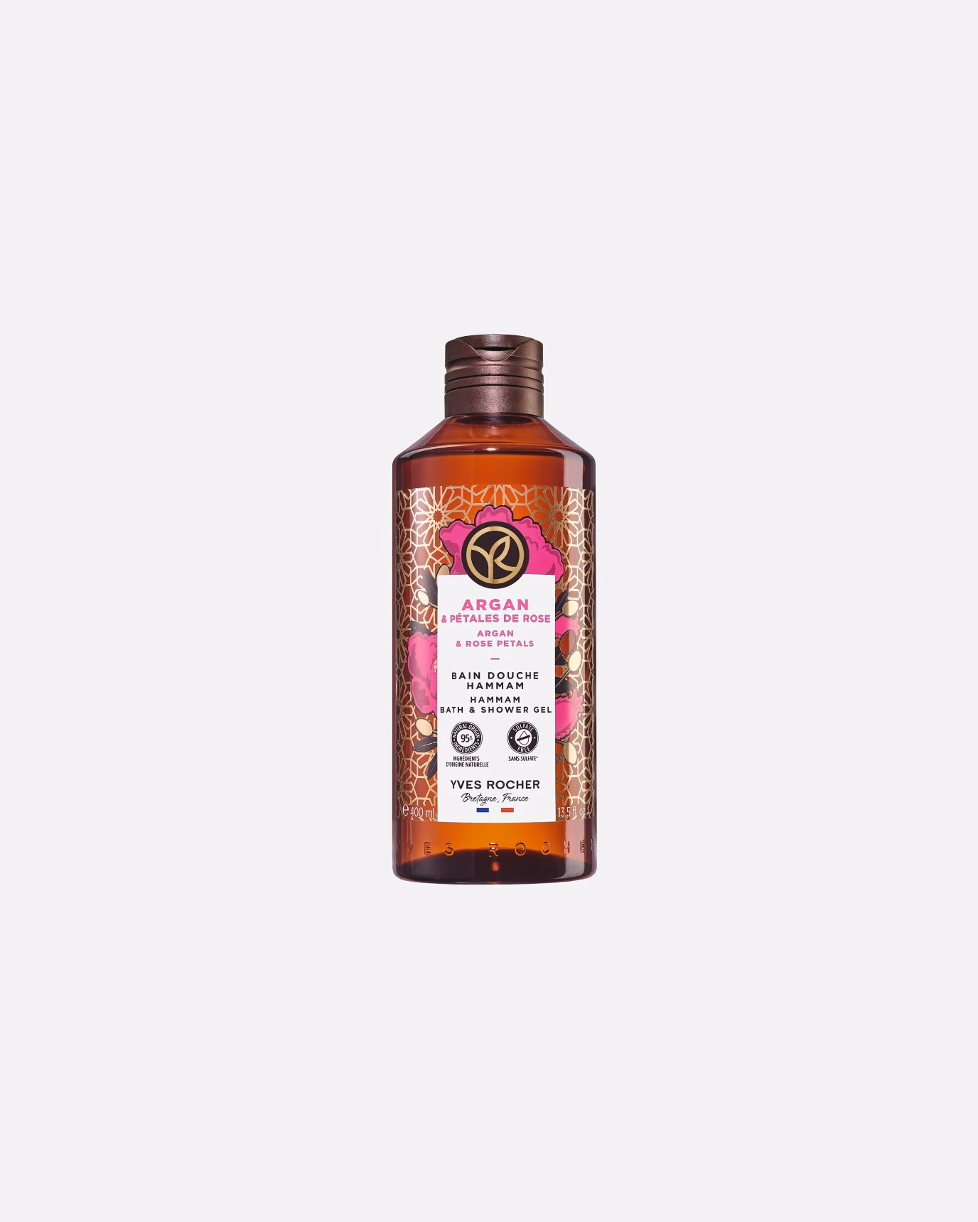Yves Rocher Shower Gel Argan Oil & Rose Petals Shower Bath