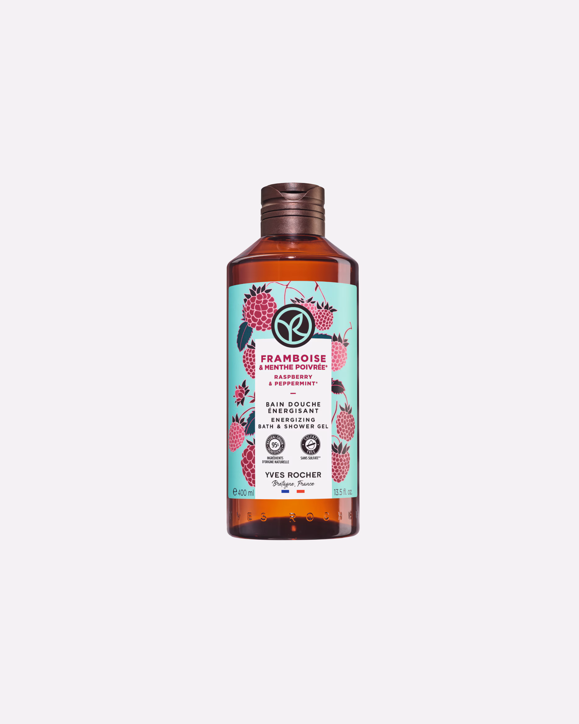 Yves Rocher Shower Gel Raspberry & Peppermint Shower Bath