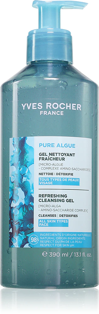 Yves Rocher Pure Algue cleansing gel with a refreshing effect 390ml