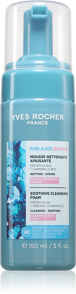 Yves Rocher Pure Algue Sensitive Hydrating Cleansing Foam for Sensitive Skin 150ml