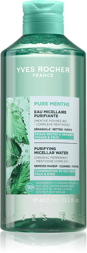 Yves Rocher Pure Menthe cleansing micellar water 400ml