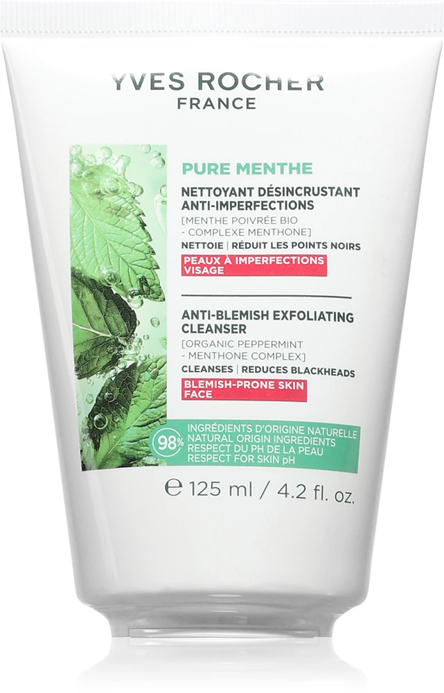 Yves Rocher Pure Menthe gentle cleansing gel with exfoliating effect 125ml