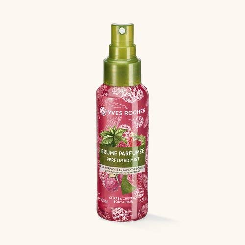 MAKJUNS Yves Rocher Vegan Perfumed Mist Body & Hair Raspberry Peppermint 100 ml