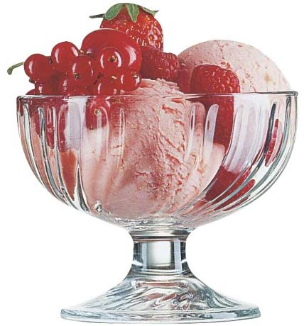 Arcoroc Arco Rock Ice & Sunday Coupe Sorbet Large (Six Pieces) Ice Dish 43121 (Japa