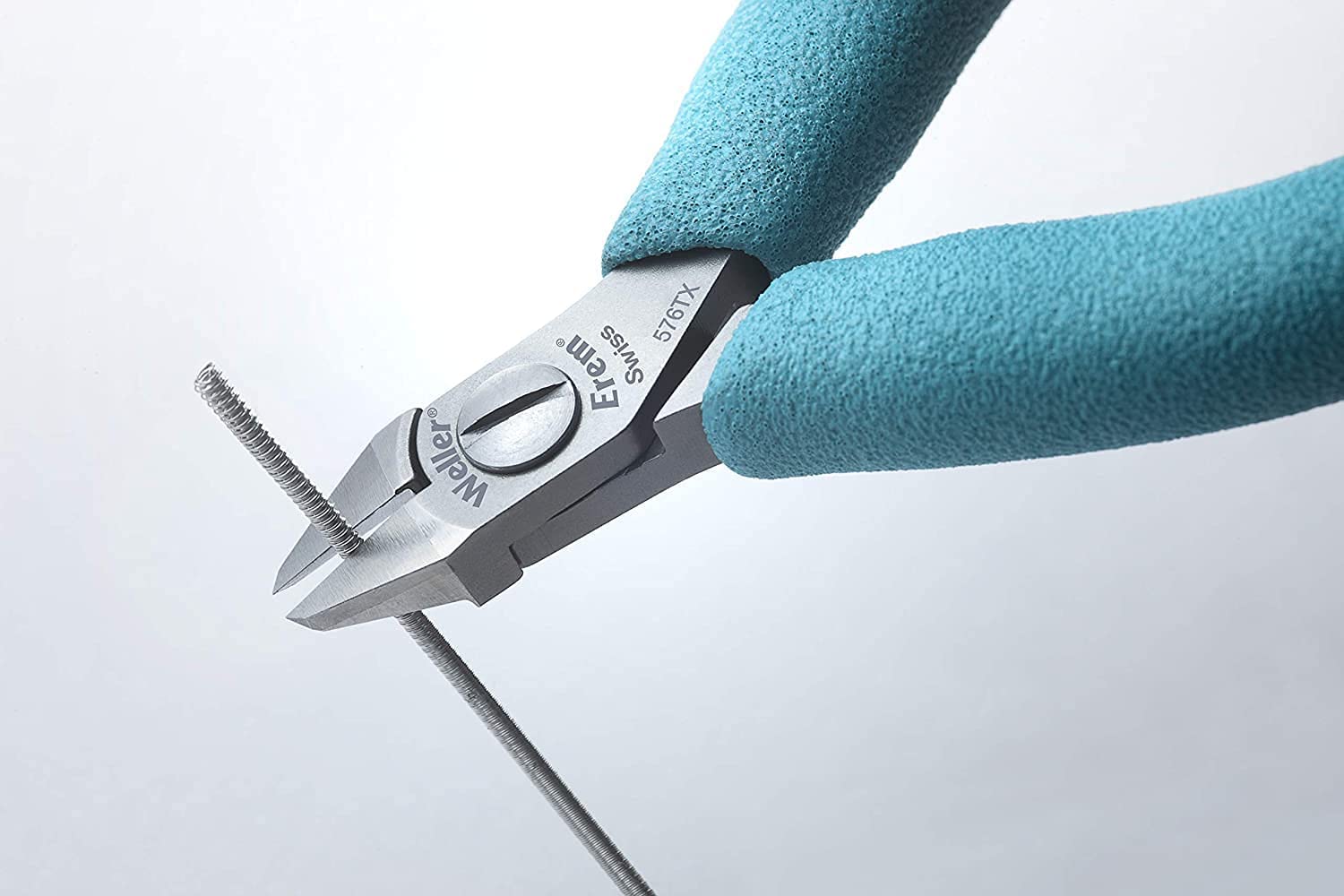 Weller Erem 576TX Taper Head Cutter with High-Precision Screw System for Easy Operation, Without Overlapping Jaws, Without Bevel (Flush), 115 mm