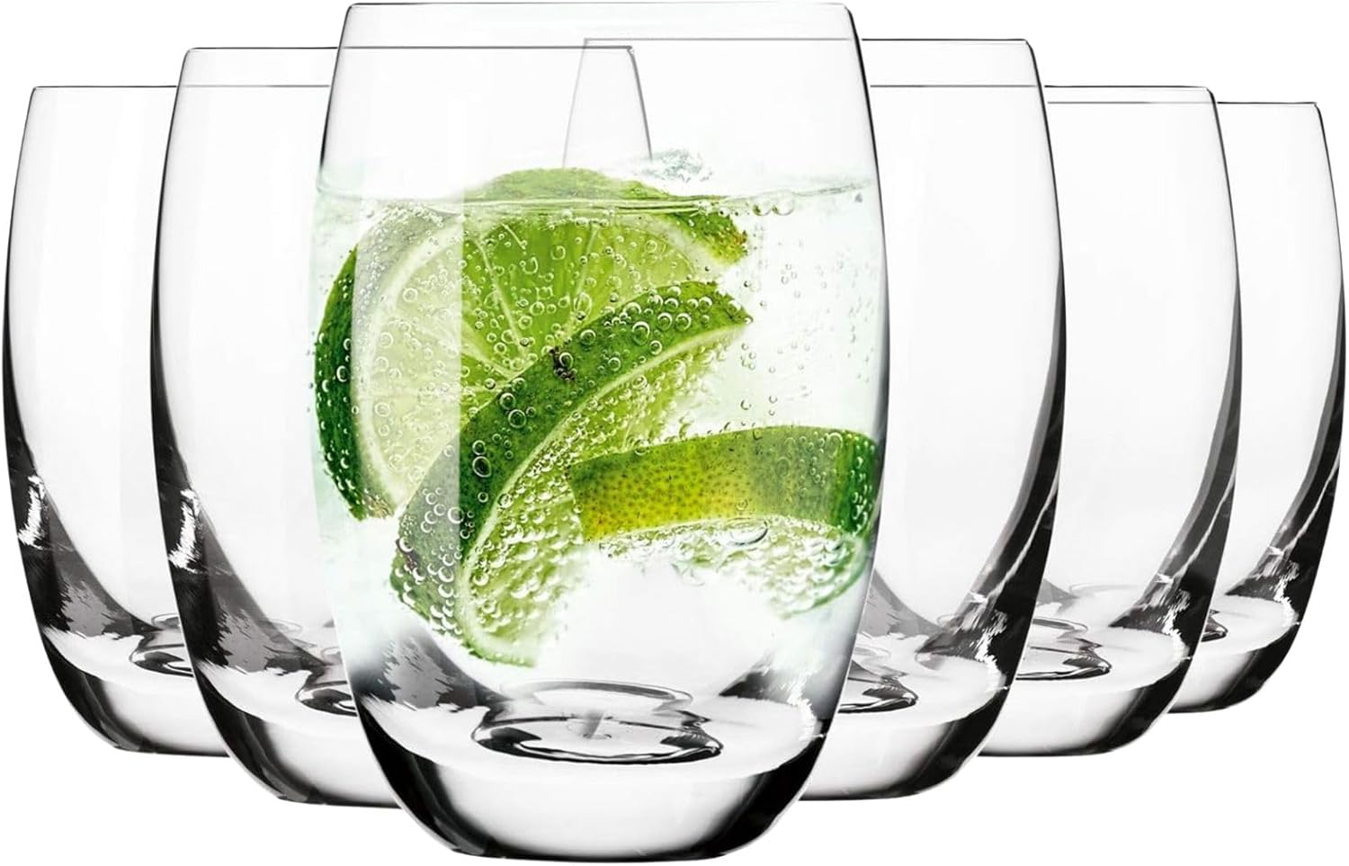 Krosno Store Krosno water glasses, juice glasses, 360 ml, elite collection, perfect for home, restaurants and parties, dishwasher and microwave safe., set of 6