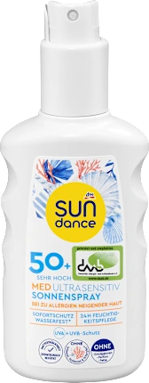 SUNDANCE Sun spray MED ultra sensitive, SPF 50+, 200 ml